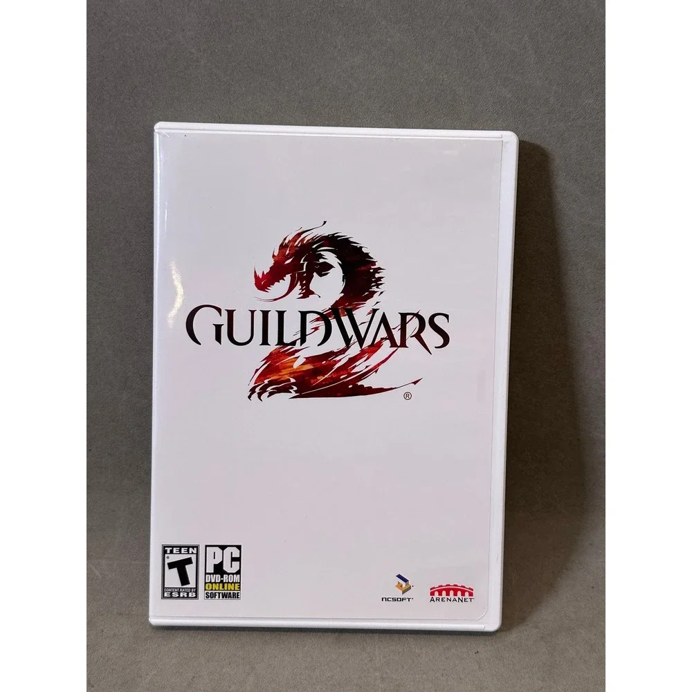 Guild Wars 2 PC Game DVD-ROM ArenaNet NCSoft with Sleeve and Manual 2-Disc Set